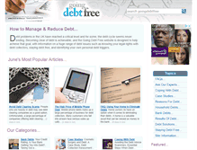 Tablet Screenshot of goingdebtfree.co.uk